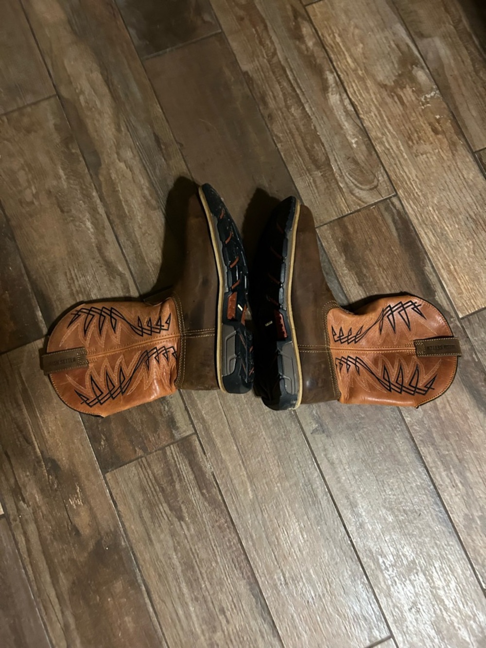 New Ariat Irish Setter Brown Boots with Black and Red Outsoles - Picture 2 of 12
